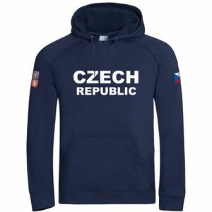 PROGRESS CZ HOODY MAN Hanorac pentru bărbați, albastru închis, mărime imagine