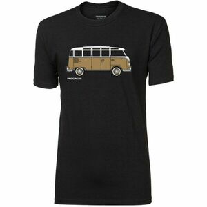 PROGRESS BARBAR BULLI Tricou din fibră de bambus pentru bărbați, negru, mărime imagine