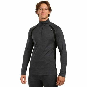 KILPI JAGER Tricou merino cu mânecă lungă pentru bărbați, gri închis, mărime XXXL imagine