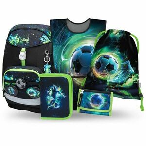 BAAGL 5 SET AIRY PLUS FOTBAL Set școlar, negru, mărime imagine
