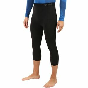 KILPI NIELO Pantaloni termici fără cusături 3/4 bărbați, negru, mărime imagine