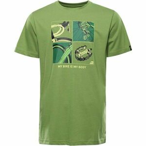 ALPINE PRO TERMES 3 Tricou din bumbac organic pentru bărbați, kaki, mărime imagine