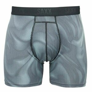 SAXX SMOOTH FLEX LIGHT COMPRESSION BOXER BRF Boxeri de compresie pentru bărbați, gri închis, mărime imagine