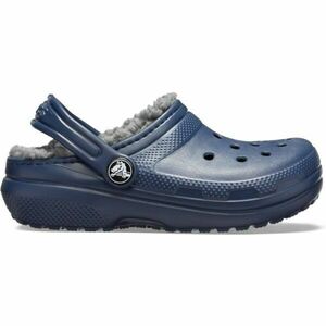 Crocs CLASSIC LINED CLOG K Saboți pentru copii, albastru închis, mărime 32/33 imagine