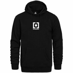 Horsefeathers HOODED SWEATSHIRT VERTICAL MID LOGO Hanorac pentru bărbați, negru, mărime imagine