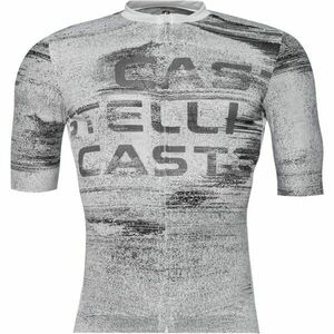 Castelli STRATUS LOGO JERSEY Tricou de ciclism bărbați, alb, mărime imagine