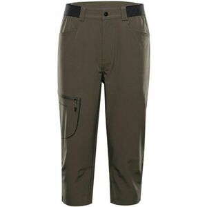 ALPINE PRO WEDER 2 Pantaloni softshell capri pentru bărbați, kaki, mărime imagine