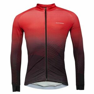 Klimatex ZAK Tricou de ciclism cu mânecă lungă pentru bărbați, roșu, mărime imagine