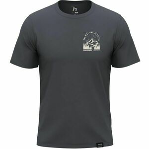 Hannah STITCH Tricou din bumbac pentru bărbați, gri închis, mărime XXXL imagine