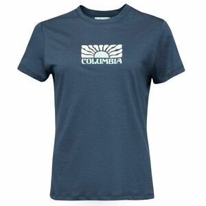 Columbia RUBY SPRINGS GRAPHIC FITTED SS Tricou de damă, albastru închis, mărime imagine