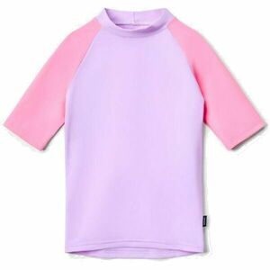 UNUO T-SHIRT Tricou cu protecție UV pentru copii, mov, mărime 122-128 imagine