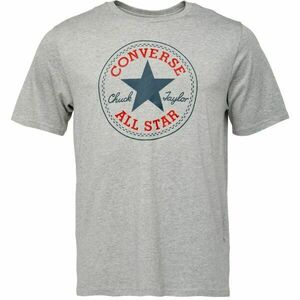 Converse STANDARD FIT CENTER FRONT CHUCK PATCH CORE TEE Tricou unisex, gri, mărime imagine