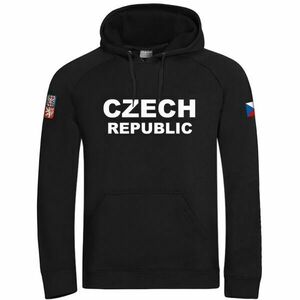PROGRESS CZ HOODY MAN Hanorac pentru bărbați, negru, mărime imagine