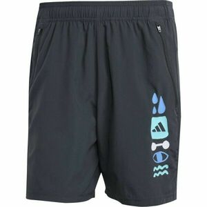 adidas GFX SHORT Pantaloni scurți de antrenament pentru bărbați, gri închis, mărime imagine