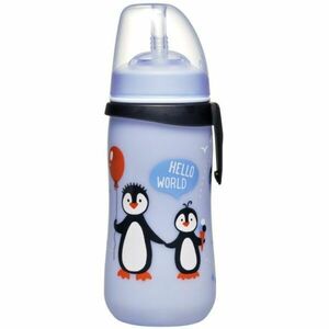 NIP STRAW CUP PP 330ML Sticlă cu pai, albastru, mărime imagine