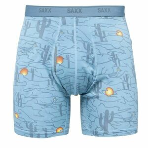 SAXX QUEST QUICK-DRY MESH BOXER BRIEF FLY Boxeri pentru bărbați, albastru, mărime imagine