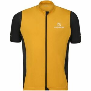 PROGRESS GRAVEL Tricou de ciclism bărbați, galben, mărime imagine