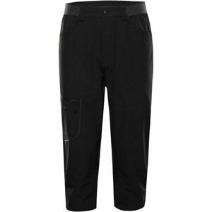 ALPINE PRO WEDER 2 Pantaloni softshell capri pentru bărbați, negru, mărime imagine