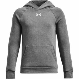Under Armour RIVAL FLEECE HOODIE Hanorac copii, gri închis, mărime imagine