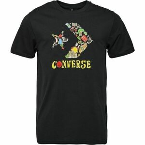 Converse STANDARD FIT CENTER FRONT LARGE LOGO STAR CHEV SS TEE Tricou pentru bărbați, negru, mărime imagine