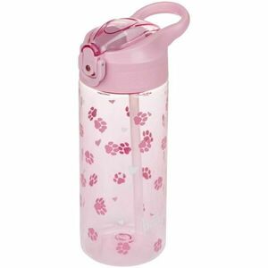 BAAGL TLAPKY 500 ML Sticlă din tritan cu pai, roz, mărime 500 ML imagine