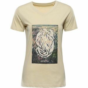 ALPINE PRO DORENA Tricou de bumbac damă, bej, mărime imagine