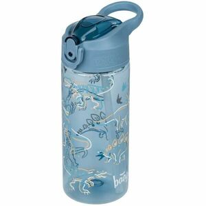 BAAGL DINO 500 ML Sticlă din tritan cu pai, albastru, mărime 500 ML imagine