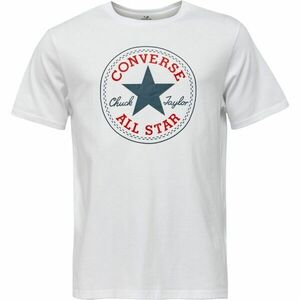 Converse STANDARD FIT CENTER FRONT CHUCK PATCH CORE TEE Tricou unisex, alb, mărime imagine