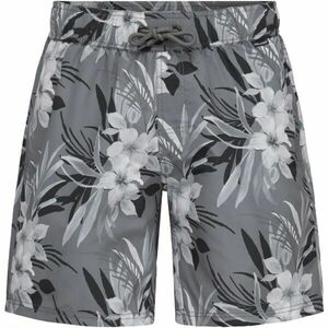 BLEND BHREINOLD TROPICAL SWIM Pantaloni scurți de baie pentru bărbați, gri, mărime imagine