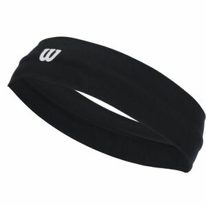 Wilson U LOGO WIDE HEADBAND Bentiță sport, albastru închis, mărime UNI imagine