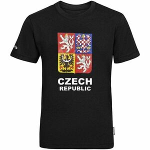 PROGRESS CZ TSHIRT JR Tricou din bambus pentru juniori, negru, mărime 128-134 imagine