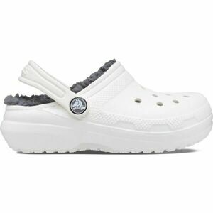 Crocs CLASSIC LINED CLOG T Saboți pentru fete, alb, mărime 23/24 imagine