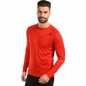 KILPI MAVORA TOP Tricou funcțional pentru bărbați din MERINO WOOL, roșu, mărime imagine