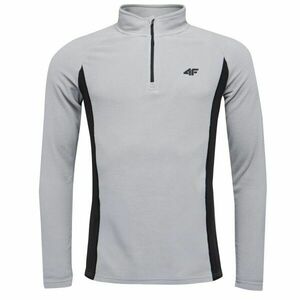 4F FLEECE 1/2 ZIP Hanorac fleece bărbați, gri, mărime imagine