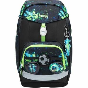 BAAGL AIRY PLUS FOTBAL Ghiozdan școală, negru, mărime imagine