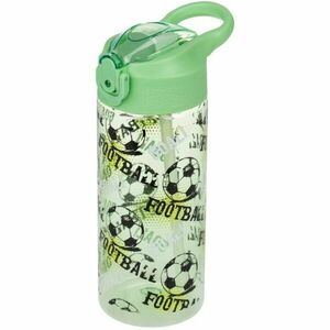 BAAGL FOTBAL 500 ML Sticlă din tritan cu pai, verde, mărime 500 ML imagine