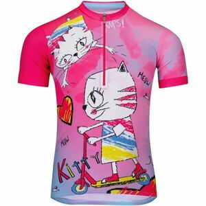 Etape RIO KITTY Tricou de ciclism pentru copii, roz, mărime 128-134 imagine