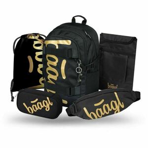BAAGL 5 SET SKATE GOLD Set școlar, negru, mărime imagine