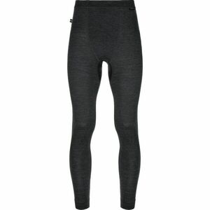 KILPI MAVORA BOTTOM Pantaloni termici pentru bărbați din MERINO WOOL, negru, mărime imagine