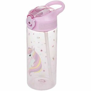 BAAGL RAINBOW UNICORN 500 ML Sticlă din tritan cu pai, mov, mărime 500 ML imagine
