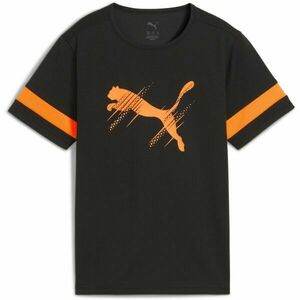 Puma ATTACANTO LOGO JERSEY JR Tricou sport copii, negru, mărime imagine