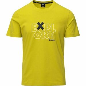 Hi-Tec EXPLORIS Tricou din bumbac pentru bărbați, verde deschis, mărime imagine