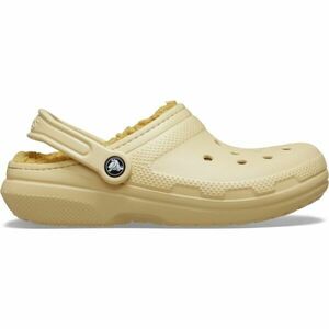 Crocs CLASSIC FUZZ LINED CLOG Saboți femei, bej, mărime 37/38 imagine