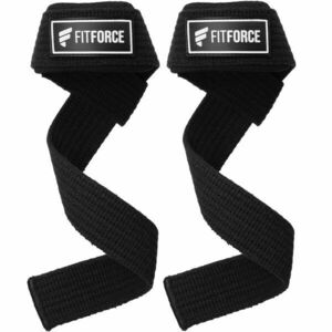 Fitforce LIFTING STRAPS Curele de ridicare greutăți, negru, mărime imagine