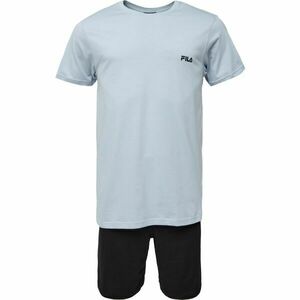 Fila SET SHORT SLEEVES T-SHIRT AND SHORT PANTS IN JERSEY Pijama bărbați, albastru deschis, mărime imagine