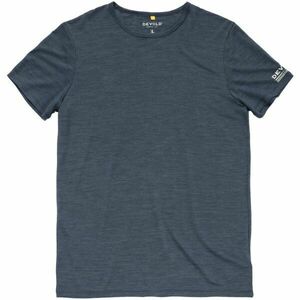 Devold ACTIVE STAMP TEE MAN Tricou funcțional bărbați, albastru închis, mărime imagine