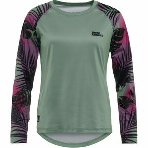 Horsefeathers DECO LS Tricou ciclism damă, verde închis, mărime imagine