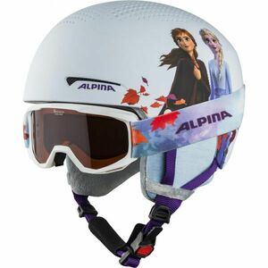 Alpina Sports ZUPO DISNEY SET Cască schi și ochelari copii, alb, mărime (48 - 52) imagine