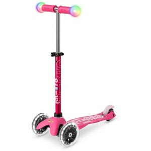 Micro MINI DELUXE MAGIC LED Trotinetă pentru copii, roz, mărime imagine