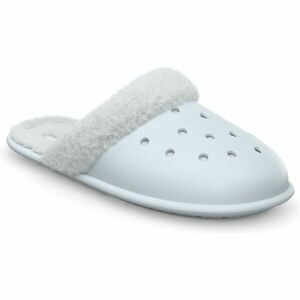 Crocs CLASSIC FUZZ SCUFF Papuci de casă femei, albastru deschis, mărime 41/42 imagine